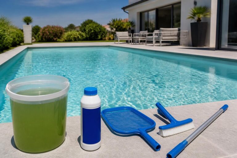découvrez notre guide ultime pour éliminer efficacement l'eau verte de votre piscine en seulement 48 heures et profiter d'une eau claire et saine rapidement.