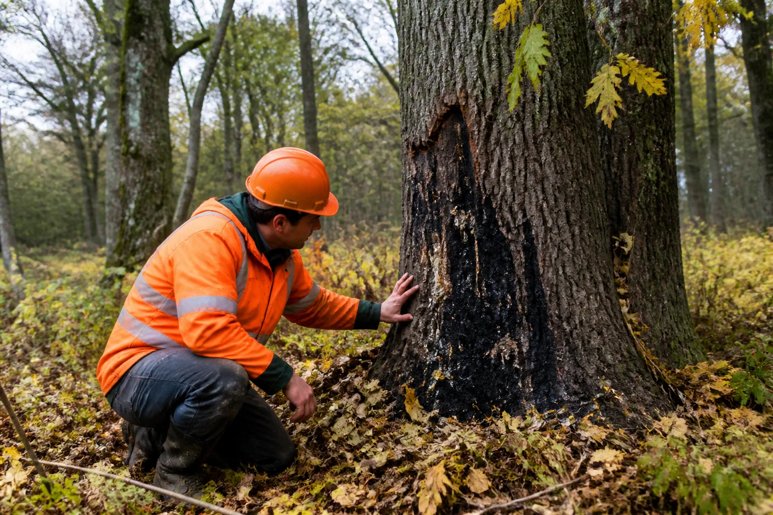 Encre du chêne : symptômes, causes et risques pour les arbres