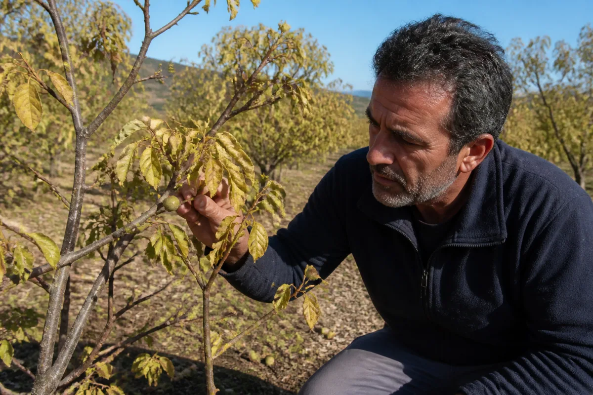 Enroulement chlorotique de l’abricotier : symptômes et prévention au verger