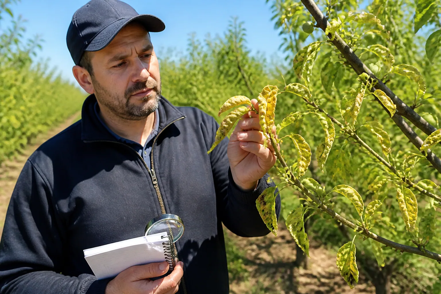 Enroulement chlorotique de l’abricotier : symptômes et prévention au verger