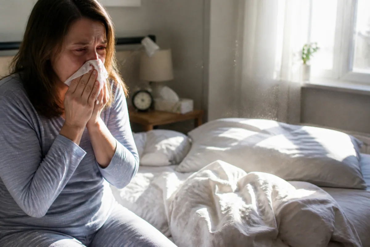 Allergie aux acariens : les signes à repérer dans la chambre
