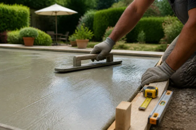 Dalle béton pour terrasse : épaisseur, préparation et temps de séchage