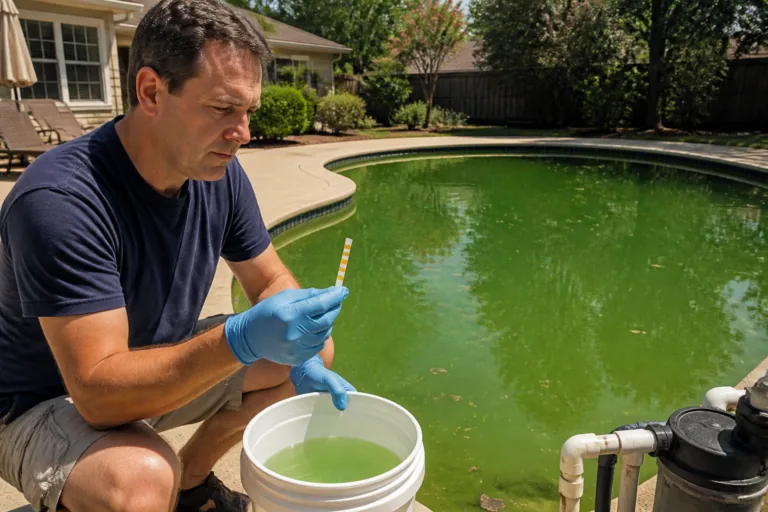 Eau de piscine verte : les causes possibles et le traitement à appliquer