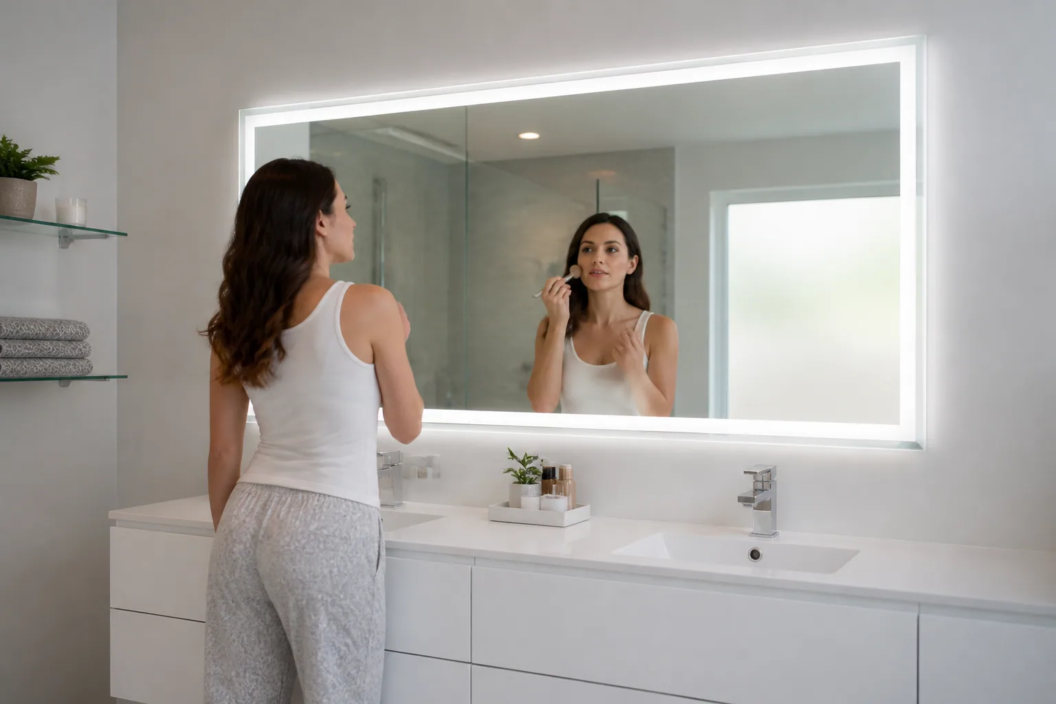 Miroir lumineux de salle de bain : taille, LED et installation, les bons choix