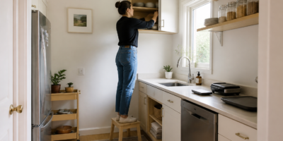 Petite cuisine : rangements malins pour gagner de la place sans travaux