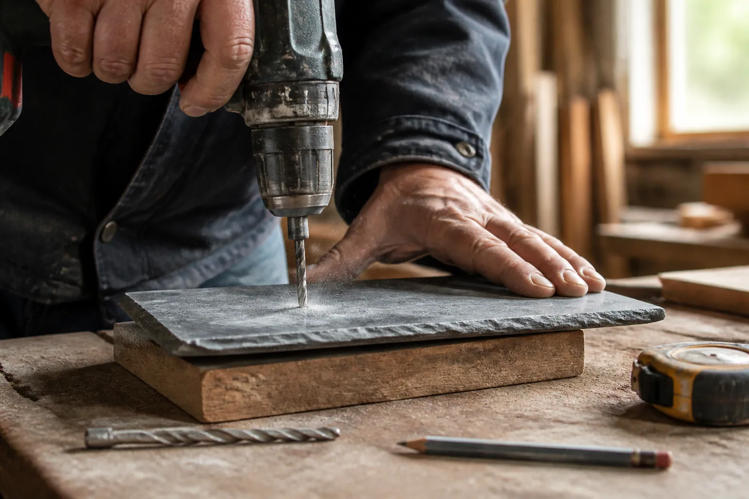 Percer de l’ardoise : les bons outils pour éviter les fissures